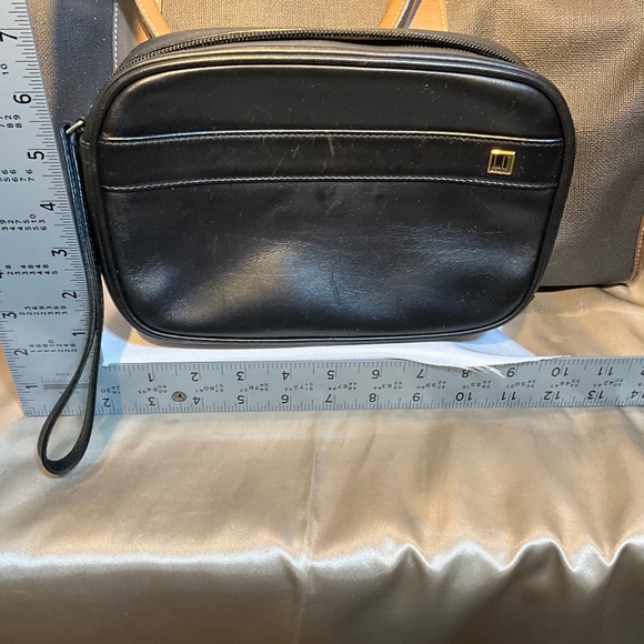 Dunhill Doc Kit/toiletries bag Black Leather    4-H10Ea - Picture 3 of 3